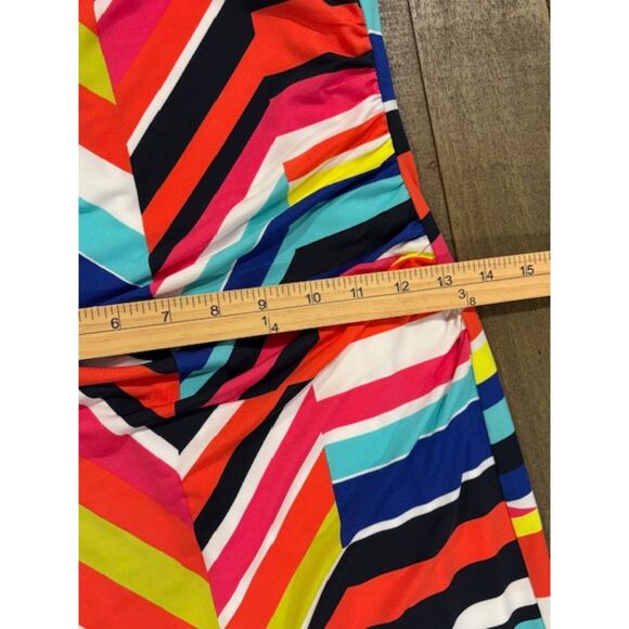 Trina Turk Amaya Geometric Dress Small Body Con Designer Color Block Patterned - Picture 5 of 7